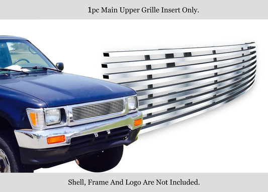 APS GR20FEA43S Main Upper Stainless Steel Billet Grille Fits 1992-1995 Toyota Pickup