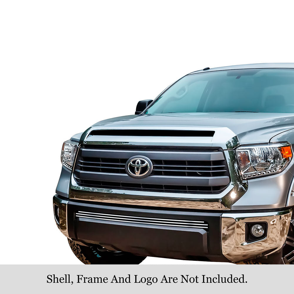 APS GR20FEI88S Lower Bumper Stainless Steel Billet Grille Fits 2014-2021 Toyota Tundra