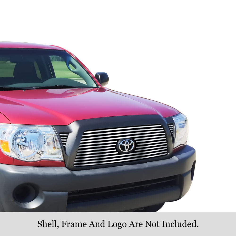 APS GR20FFD56S Main Upper Stainless Steel Billet Grille Fits 2005-2010 Toyota Tacoma