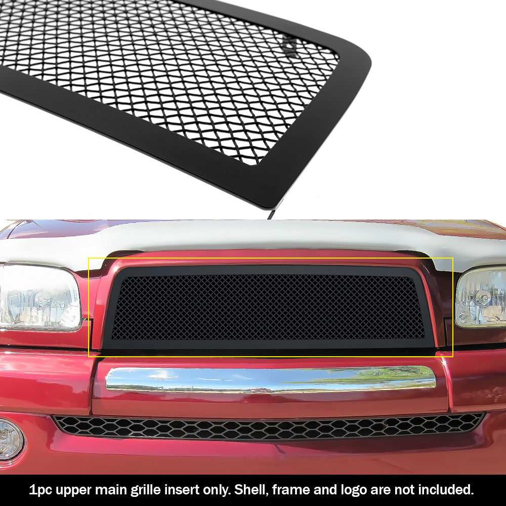 APS GR20GEC93H Main Upper Black Wire Mesh Grille Fits 2003-2006 Toyota Tundra