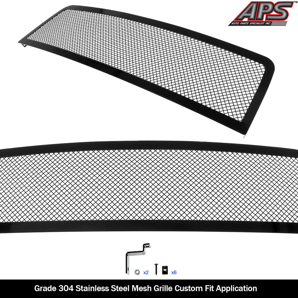 APS GR20GEC93H Main Upper Black Wire Mesh Grille Fits 2003-2006 Toyota Tundra