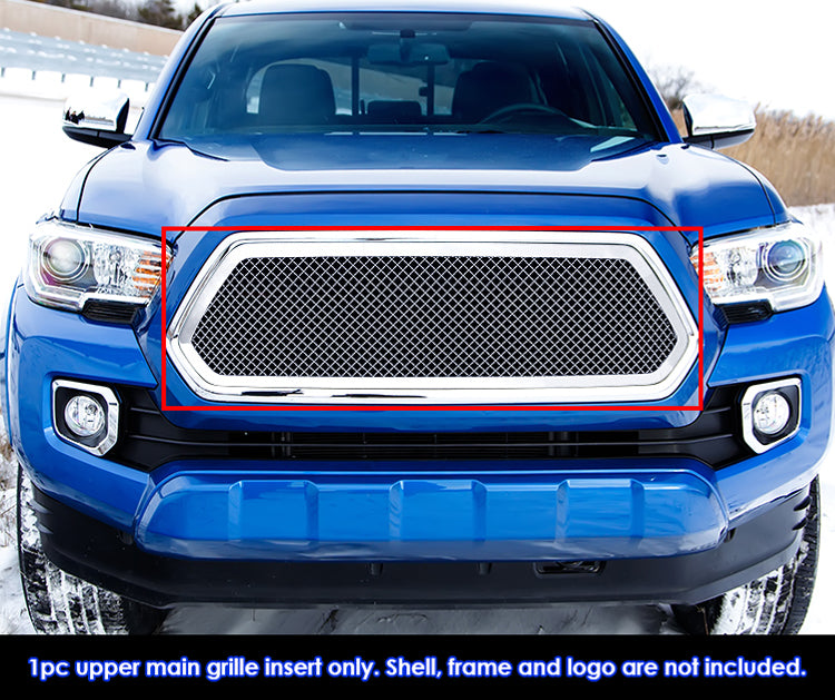 APS GR20GFC58S Main Upper Mesh Grille Fits 2016-2017 Toyota Tacoma