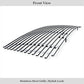 APS GR20HFG55S Main Upper Stainless Steel Billet Grille Fits 2010-2013 Toyota Tundra