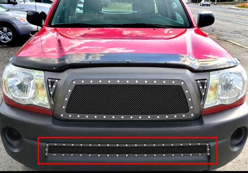 APS GR20LFD57H Lower Bumper Rivet Grille Fits 2005-2011 Toyota Tacoma