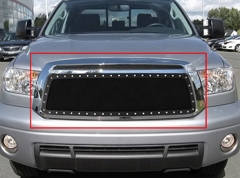 APS GR20LFG55H Main Upper Rivet Grille Fits 2010-2013 Toyota Tundra