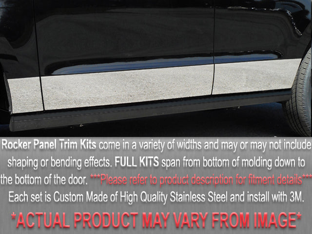 TH32186 Stainless Steel Rocker Panel Trim, Full Kit 10 Pc